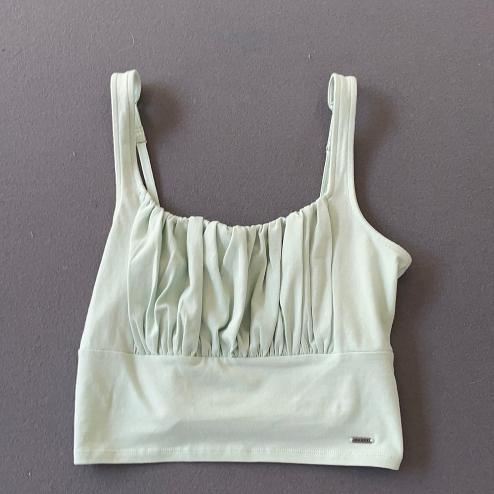 light teal hollister tank top